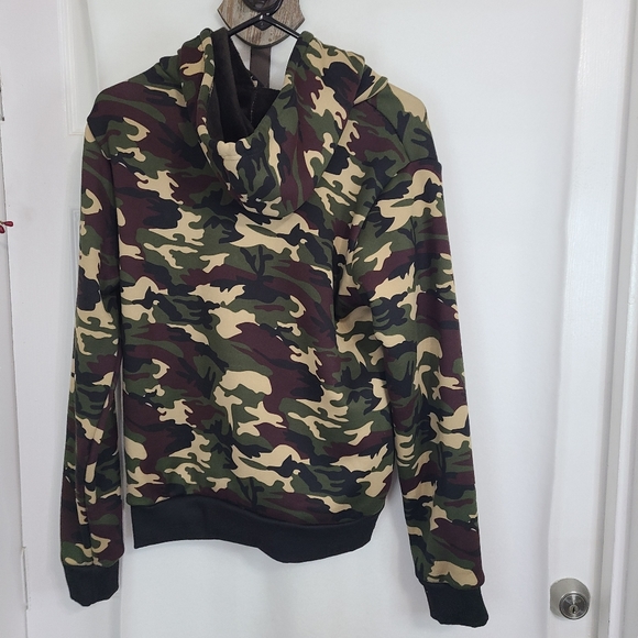 KingSize Men's Long Sleeve Camouflage Hoodie, Size: Large Color: Woodland - Picture 12 of 12